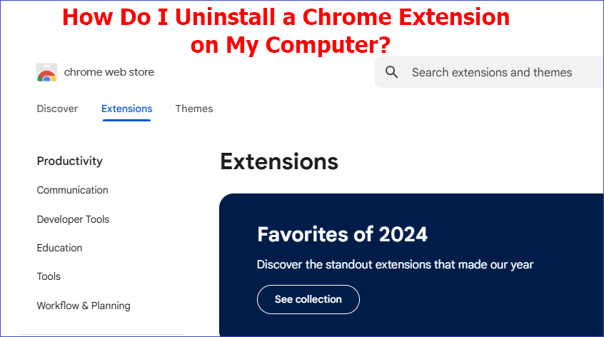 how do I uninstall a chrome extension