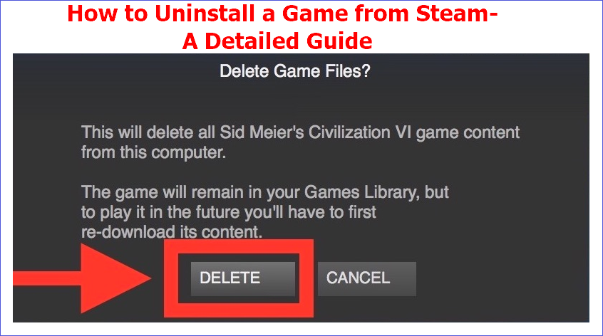 cover image uninstall steam game