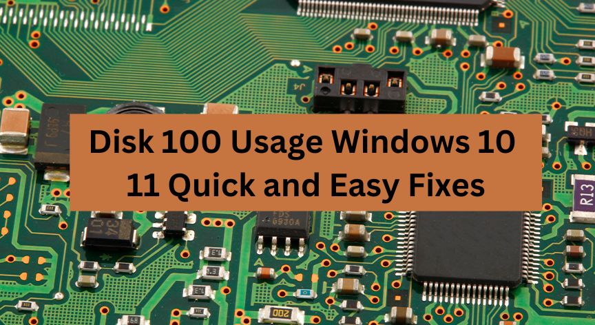windows 10 disk 100 usage