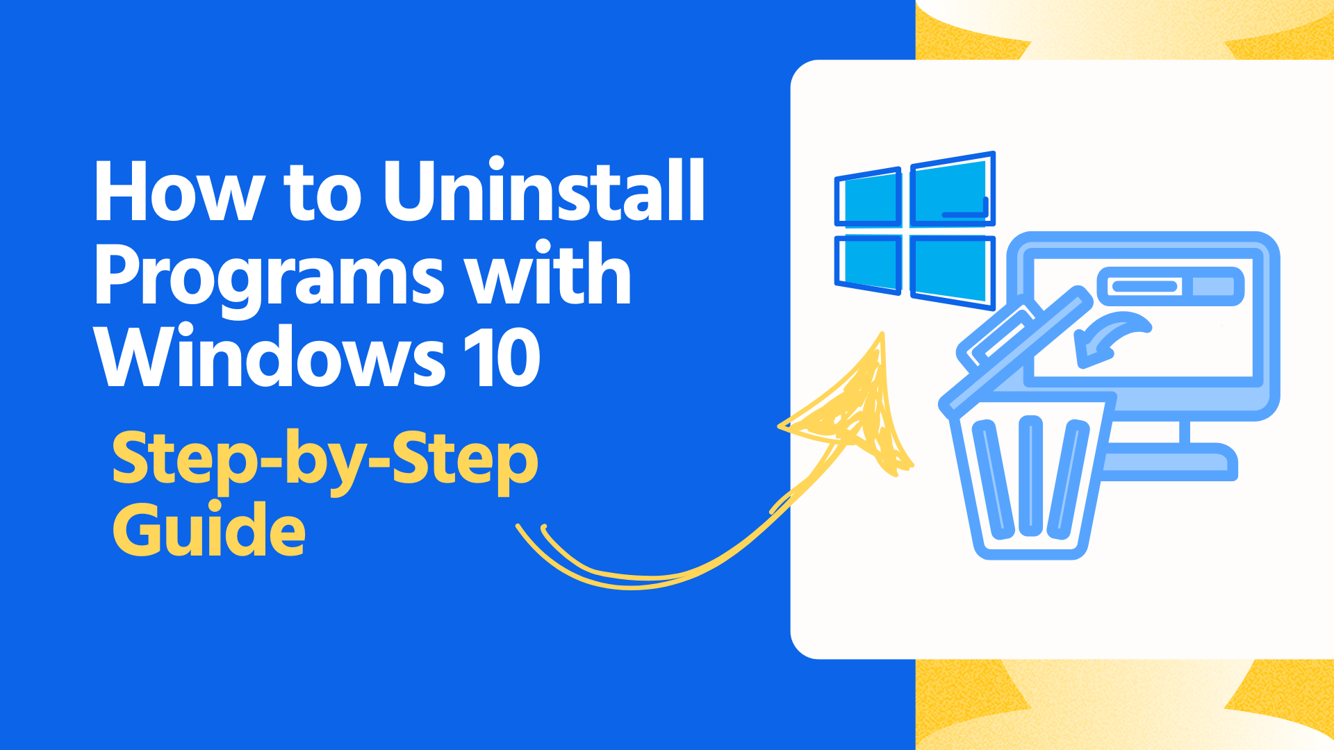 how to uninstall programs with windows 10