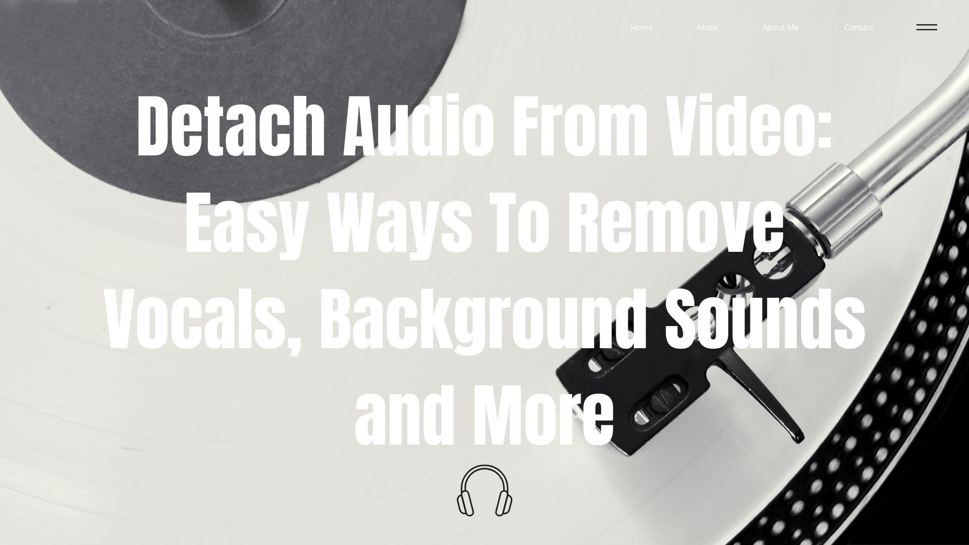 detach audio from video